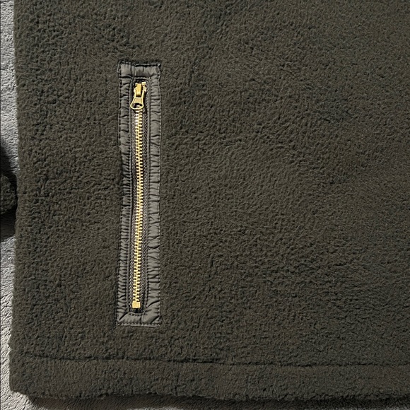 COMO Vintage women’s medium black pull over jacket soft warm puffer half zip fuz - Picture 3 of 9